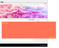 all-test 画像が記事枠から飛び出て表示される。